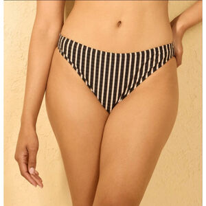 Women’s Ribbed Low-Rise Cheeky Bikini Bottom Shade & Shore™ | Multi Size M NWT